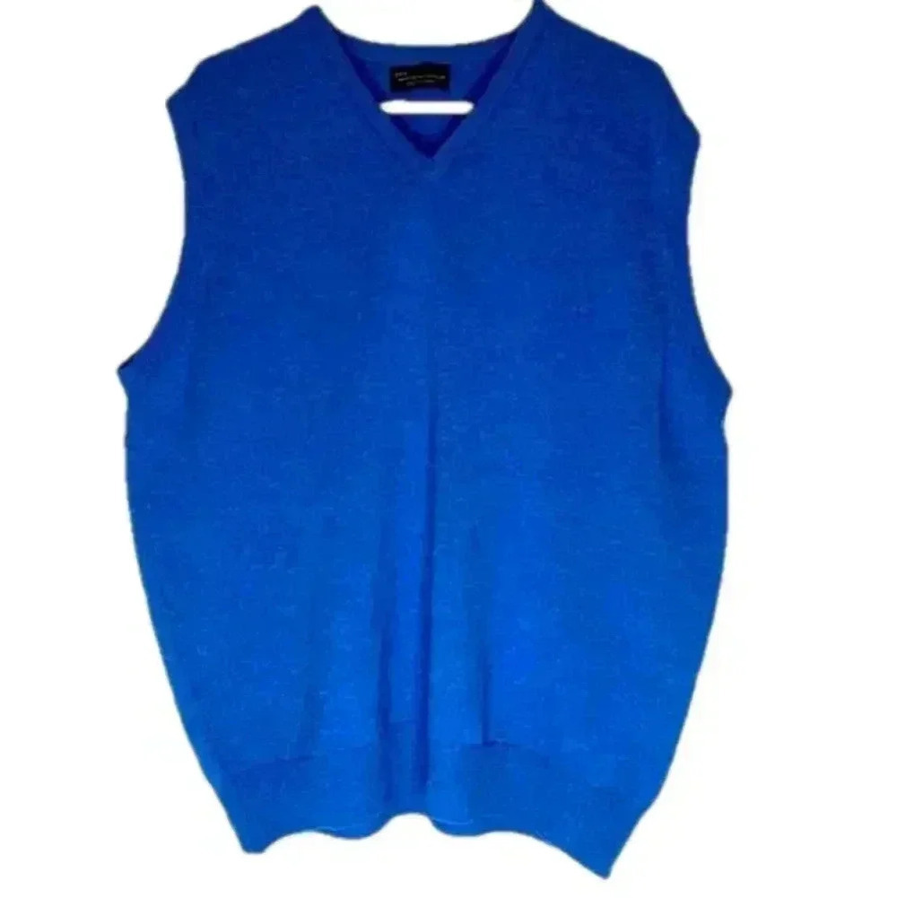 HAWICK Knitwear Mens 100% Wool Pullover Vest Size XL Made in Scotland